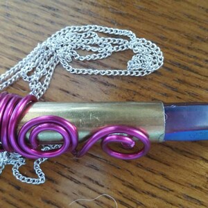 Shimmering Quartz Bullet Pendant image 2