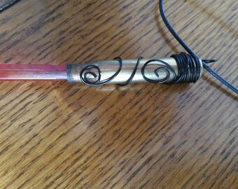 Shimmering Quartz Bullet Pendant