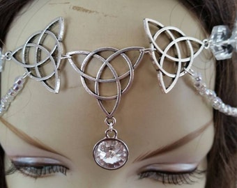 Ice Magic Circlet of the Frost Priestess celtic druid larp bridal renaissance wedding