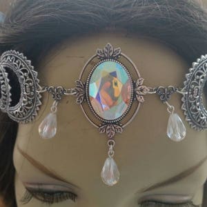 Shimmering Circlet of the Ice Queen celtic elven druid bridal