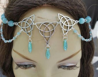 Icy Circlet of the Winter Druid celtic elven bridal cosplay larp