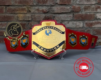 New Light Heavyweight World Wrestling Championship Replica Belt, Brass Metal, Adult Size, Handmade Belt