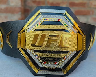 NEW UFC Legacy Championship Replica Belt, Ultimate Fighting Championship, World Champion, 2mm / 4mm Brass