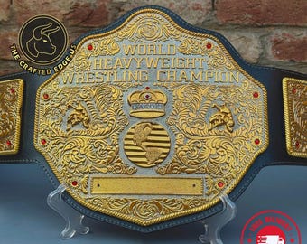 Big Gold World Heavyweight Championship Replica Belt, 6mm Diecast