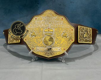 Big Gold World Heavyweight Championship Replica Belt, 6mm Die-Cast
