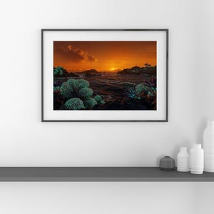 Other Worldly, Art Print, Digital Wall Art, Space Decor, Planet Art Work, Digital Art, Ai Generated for digital download PNG