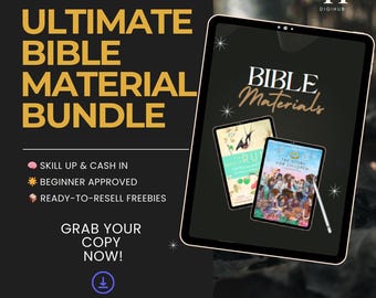 Ultimate Bible Study Bundle: Kids Activities, Devotionals, Resell Rights (Digital Download)