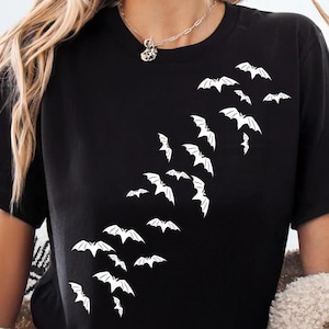 Halloween Bats Shirt  Spooky Halloween Shirt  Halloween Outfit  Funny Halloween Shirt  Halloween Gift  Flying Bats Shirt Halloween T-Shirt