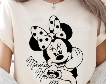 Retro Disney Vacation Shirt: Classic Mickey & Minnie Sketch Tee