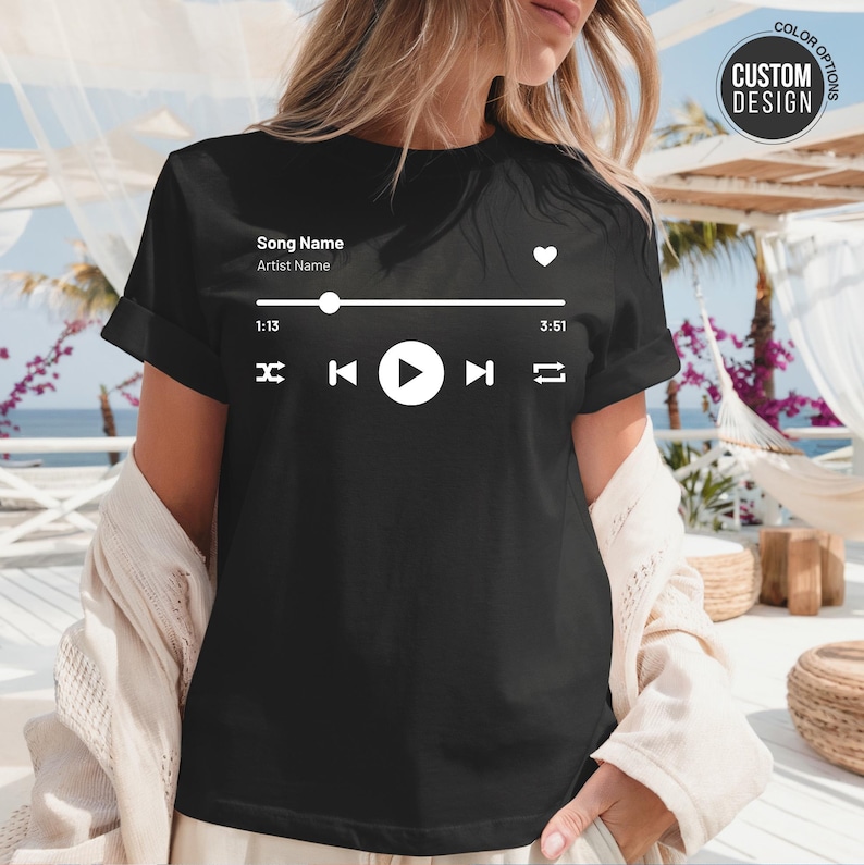 Custom Song Name Shirt Custom Artist Name Shirt
