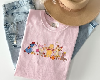 Comfort Colors® Fall Friends Shirt, Autumn Woodland Graphic Tee, Relaxed Unisex Fit