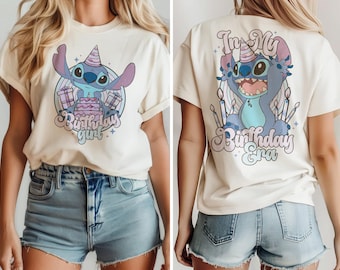 Stitch Birthday Shirt, Disney Birthday Girl Tee