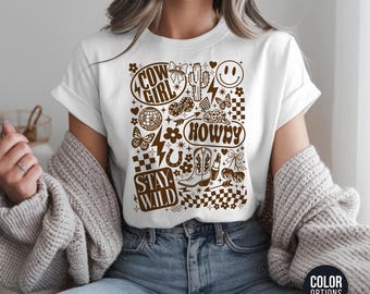 Stay Wild Cowgirl T-Shirt: Retro Western Graphic Tee