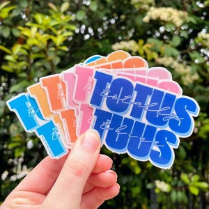 Totus Tuus Sticker (option for custom color variations!)
