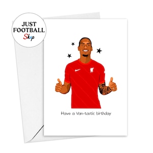 Carte d'anniversaire Virgil van Dijk de Liverpool