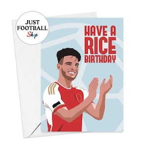 Carte d'anniversaire Arsenal Declan Rice