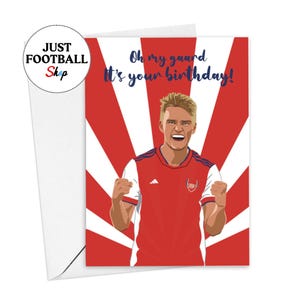 Carte d'anniversaire Arsenal Martin Odegaard