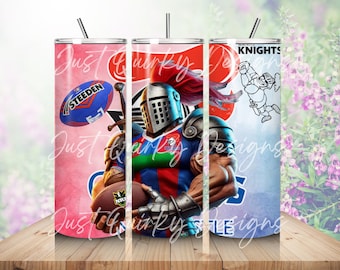 NRL National Rugby League Newcastle Knights 20oz Tumbler Wrap Design