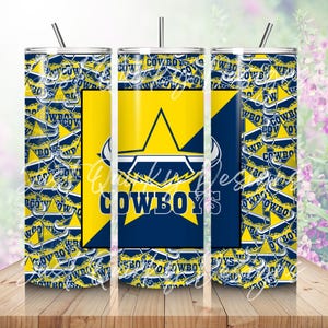 NRL National Rugby League North Queensland Cowboys 20oz Tumbler Wrap Design