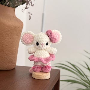 Mini ratona bailarina, PATRÓN PDF, patrón en español e inglés.