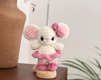 Mini ratona bailarina, PATRÓN PDF, patrón en español e inglés.