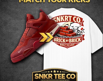 Jordan 4 Nigel Sylvester Shirt passend zu Brick by Brick Sneaker Match Tee Premium Streetwear Grafik Tee AJ 4 Nigel Outfit