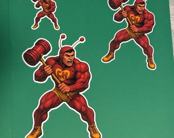 Buff Chapulín Colorado Stickers – Trump Battle + Welding Chipote Chillon – Mexican Superhero Vinyl Pack Mexican Pride