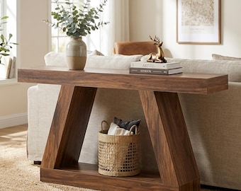 Luxury Wooden Console Table · A-Frame Sofa Table · Rustic Solid Wood Entryway Table · Walnut Hallway Table