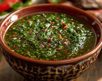 Levendig recept met koriander en chimichurri