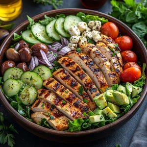 Mediterranean Grilled Chicken Salad Recipe