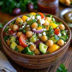 Mediterranean Chickpea Salad Recipe
