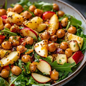 BEST Chickpea and Apple Salad with Honey Mustard Dressing Recipe