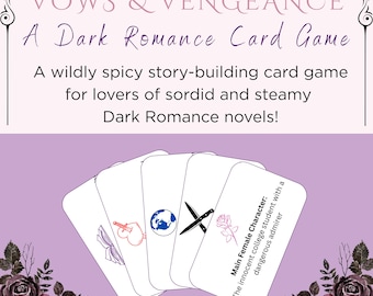Juego de cartas para crear tramas de romance oscuro: Noche de chicas picantes (imprimible, descarga en PDF)