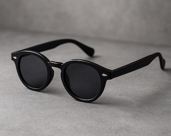 Vintage Round Sunglasses: UV400 Retro Rivet Design