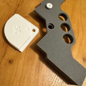 Interchangeable angle template kit - chamfer: Router template - router - trimmer