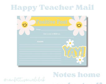 Positive Post: Teacher Note Home - Happy Mail (Digital Download)