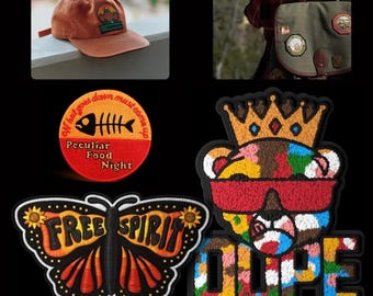 Custom Embroidery Patches for Clothing | Personalized Logo Iron-On Patches | Custom Name Badges | DIY Crafts | Minimum Order 10 PCS