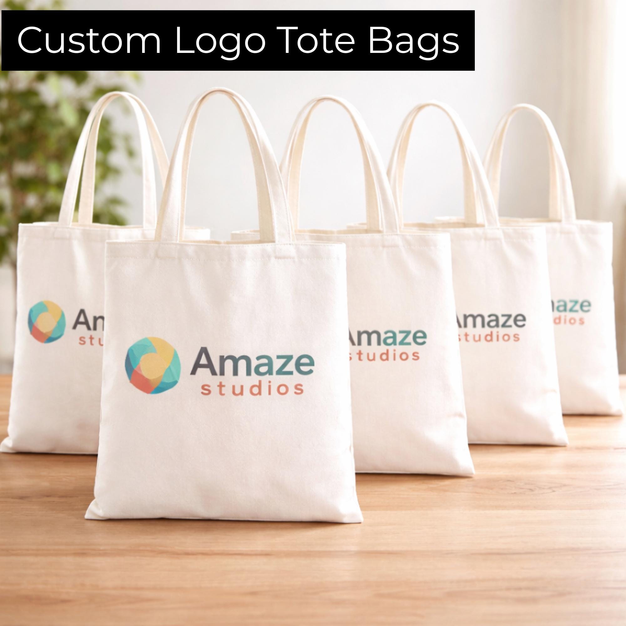 Custom Logo Tote Bag Bulk | Personalized Business Totes | Branded ...