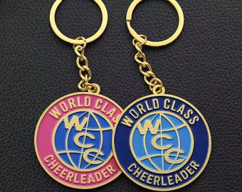 Custom Logo Keychain for Business, Brand Metal Keyring, Custom Team Keychains Bulk, Etsy Custom Enamel Keychain, Company Marketing Souvenir