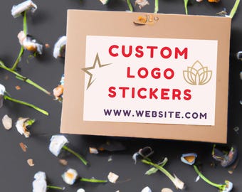 Custom Logo Stickers, Personalized Brand Stickers, 500pcs