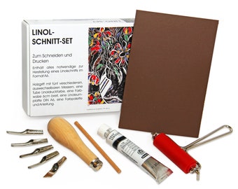 Complete Lino Kit - Relief, Block, Ink, Printmaking, Linoprint, Linocut set