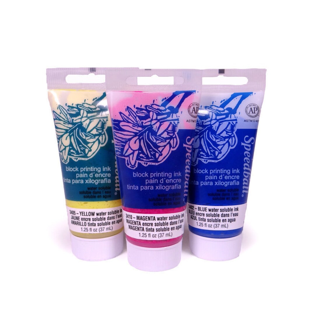 Speedball Water Based Block Printing Ink, Lino Soft Cut Relief choose