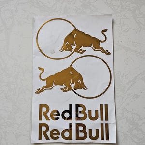 red bull motorcycle helmet stickers
