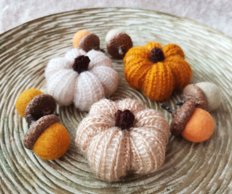 Rustic Garland, Felt Ball Garland, Pom Pom Garland, Thanksgiving Garland, Fall Bunting, Leaves Garland, Home Fall Decor, Cottage Decor image 10