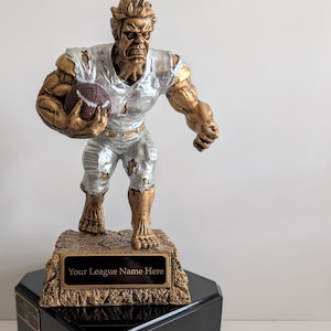 Fantasy Football Trophy, team trophy, Monster Trophy, Monster Football Trophies, Badass Trophy, Awards, Football Award