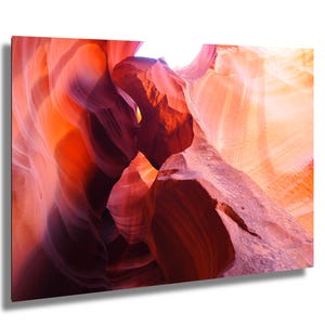 Feuerrot und Orange aus dem Antelope Slot Canyon in Page Arizona