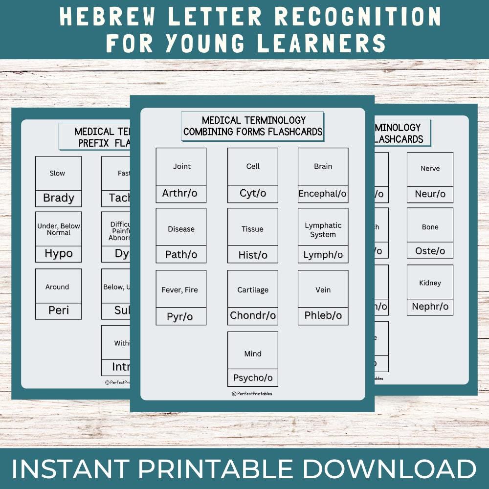 Medical Terminology Flashcards | Prefix, Suffixes, Root Words ...