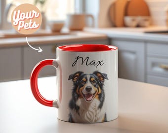 Personalized Pet Mug with Photo & Name Custom Dog Mug Cat Mug Pet Lover Gift Dog Mom Mug Cat Dad Mug Pet Memorial Mug Dog Lover Coffee Mug
