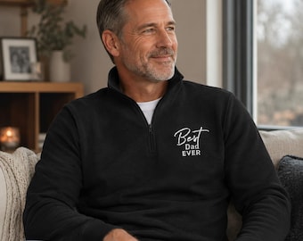 Jersey bordado "El mejor papá del mundo" / Suéter de felpa / Regalo para el Día del Padre / Regalo para él