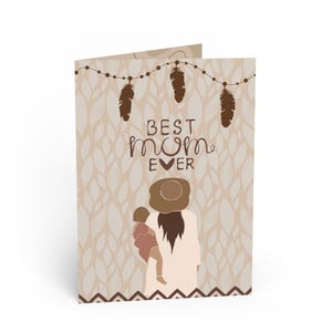 Personalisierte beste Mutter aller Zeiten Karte | Geburtstagskarte, Mama Wertschätzung Geschenkkarte, Muttertagskarte, Boho, Mama, Mama, Briefpapier, Anpassen